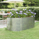 vidaXL ezüstszínű horganyzott acél kerti magaságyás 175x100x68 cm