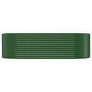 vidaXL zöld horganyzott acél kerti magaságyás 249x100x68 cm