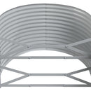 vidaXL szürke horganyzott acél kerti magaságyás 322x100x68 cm