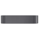 vidaXL antracitszürke horganyzott acél kerti magaságyás 322x100x68 cm