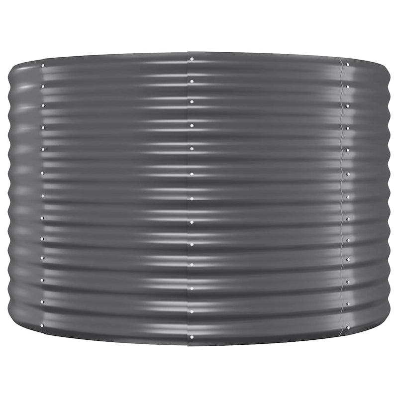 vidaXL antracitszürke horganyzott acél kerti magaságyás 322x100x68 cm
