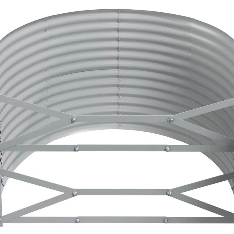 vidaXL antracitszürke horganyzott acél kerti magaságyás 322x100x68 cm