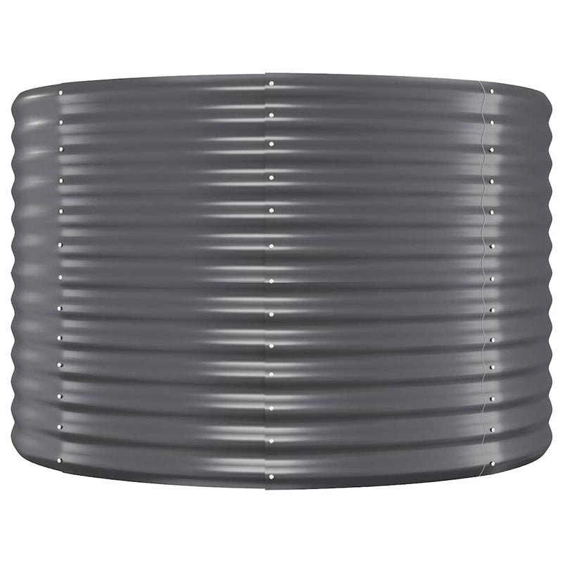 vidaXL antracitszürke horganyzott acél kerti magaságyás 396x100x68 cm