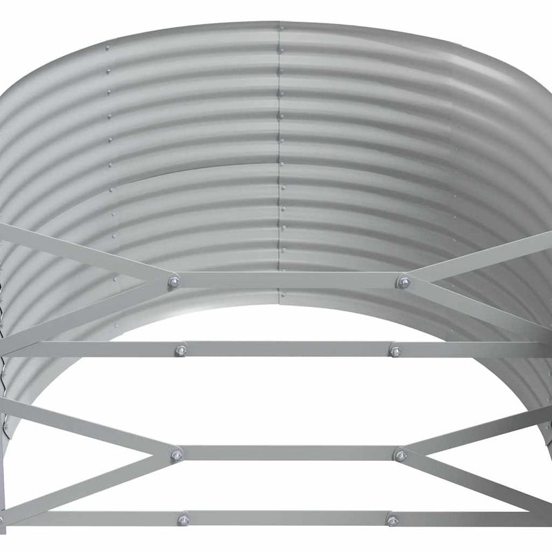 vidaXL antracitszürke horganyzott acél kerti magaságyás 396x100x68 cm