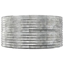 vidaXL ezüstszínű horganyzott acél kerti magaságyás 140x140x68 cm