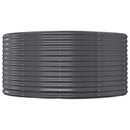 vidaXL antracit színű horganyzott acél kerti magaságyás 212 x 140 x 68 cm