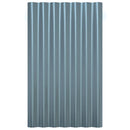 vidaXL 12 db szürke horganyzott acél tetőpanel 60 x 36 cm