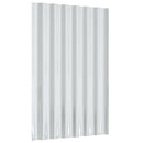 vidaXL 12 db szürke horganyzott acél tetőpanel 60 x 36 cm