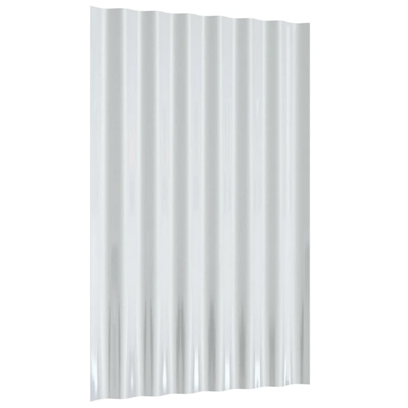 vidaXL 12 db szürke horganyzott acél tetőpanel 60 x 36 cm