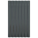 vidaXL 12 db antracitszürke horganyzott acél tetőpanel 60x36 cm