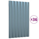 vidaXL 36 db szürke horganyzott acél tetőpanel 60x36 cm