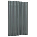 vidaXL 36 db antracitszürke horganyzott acél tetőpanel 60x36 cm