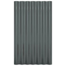 vidaXL 36 db antracitszürke horganyzott acél tetőpanel 60x36 cm