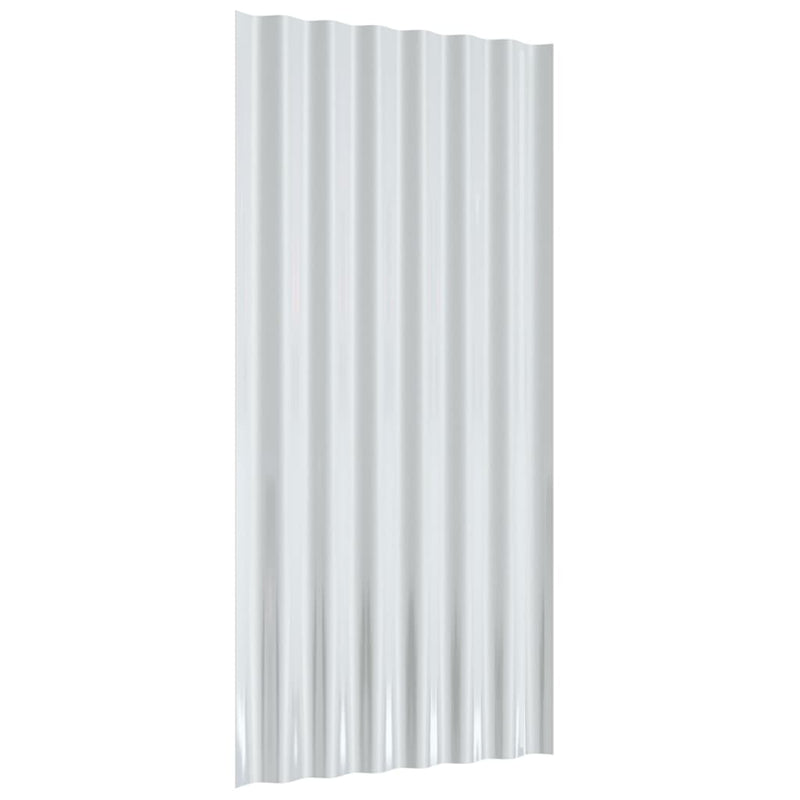 vidaXL 12 db zöld horganyzott acél tetőpanel 80x36 cm