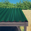 vidaXL 36 db zöld horganyzott acél tetőpanel 80 x 36 cm