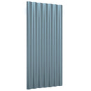 vidaXL 36 db szürke horganyzott acél tetőpanel 80x36 cm