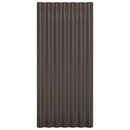 vidaXL 36 db barna horganyzott acél tetőpanel 80x36 cm