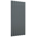vidaXL 36 db antracitszürke horganyzott acél tetőpanel 80x36 cm