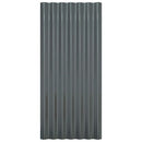 vidaXL 36 db antracitszürke horganyzott acél tetőpanel 80x36 cm