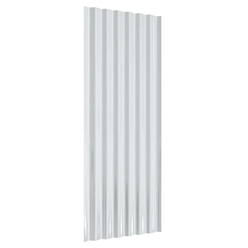 vidaXL 12 db zöld horganyzott acél tetőpanel 100 x 36 cm