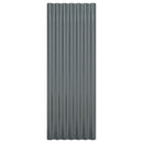 vidaXL 12 db antracitszürke horganyzott acél tetőpanel 100 x 36 cm