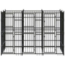 vidaXL acél kültéri kutyakennel 5,53 m²