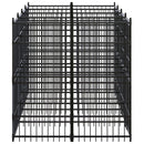 vidaXL acél kültéri kutyakennel 7,37 m²