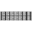 vidaXL acél kültéri kutyakennel 12,9 m²