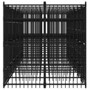 vidaXL acél kültéri kutyakennel 12,9 m²