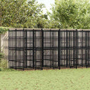 vidaXL acél kültéri kutyakennel 12,9 m²