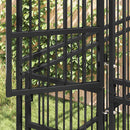 vidaXL acél kültéri kutyakennel 14,75 m²