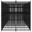 vidaXL acél kültéri kutyakennel 14,75 m²