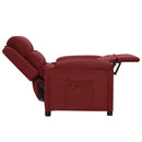 vidaXL bordó dönthető szövet fotel