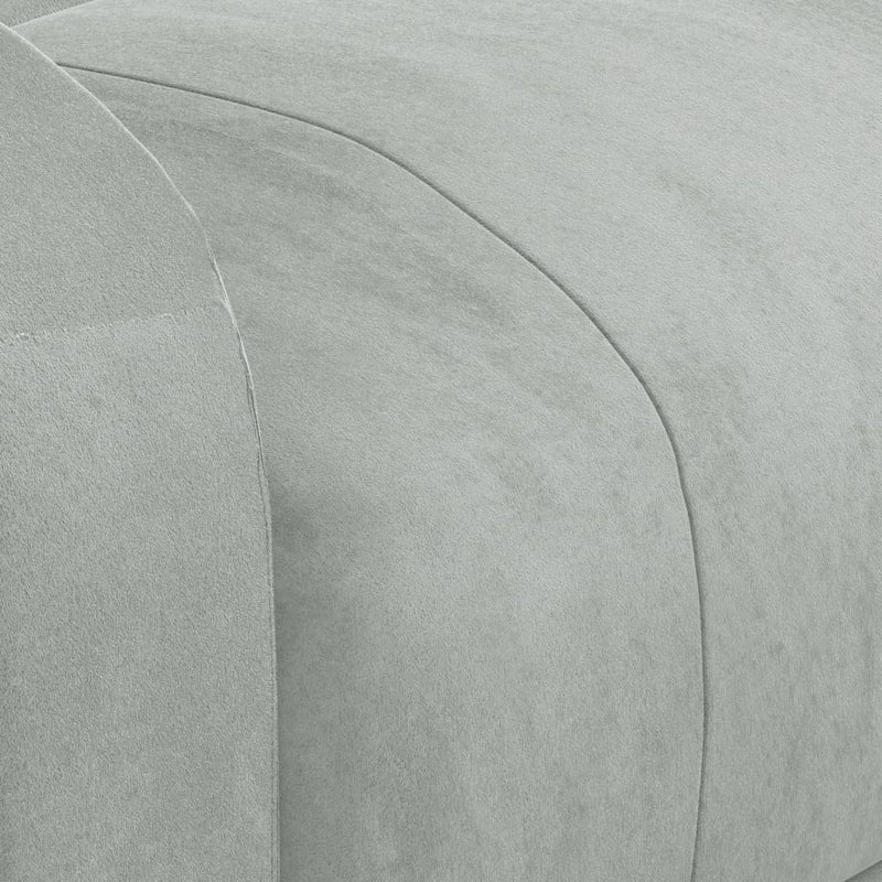 vidaXL világosszürke bársony dönthető fotel