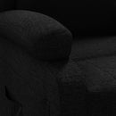 vidaXL fekete szövet dönthető fotel