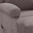 vidaXL tópszínű szövet dönthető fotel