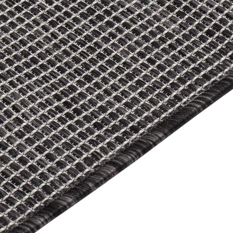 vidaXL szürke lapos szövésű kültéri szőnyeg 120 x 170 cm