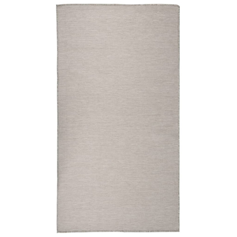vidaXL tópszínű lapos szövésű kültéri szőnyeg 80 x 150 cm