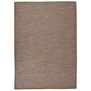 vidaXL barna lapos szövésű kültéri szőnyeg 140 x 200 cm