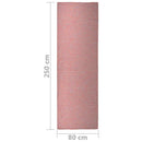 vidaXL piros lapos szövésű kültéri szőnyeg 80 x 250 cm
