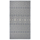 vidaXL kék csíkos lapos szövésű kültéri szőnyeg 80 x 150 cm