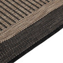 vidaXL sötétbarna lapos szövésű kültéri szőnyeg 80 x 250 cm
