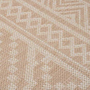 vidaXL barna csíkos lapos szövésű kültéri szőnyeg 100 x 200 cm