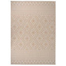 vidaXL barna csíkos lapos szövésű kültéri szőnyeg 140 x 200 cm