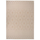 vidaXL barna csíkos lapos szövésű kültéri szőnyeg 200 x 280 cm