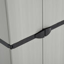 vidaXL szürke-fekete kerti tárolószekrény 3 polccal 68 x 40 x 168 cm