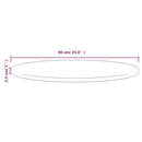 vidaXL tömör fenyőfa asztallap Ø90 x 2,5 cm