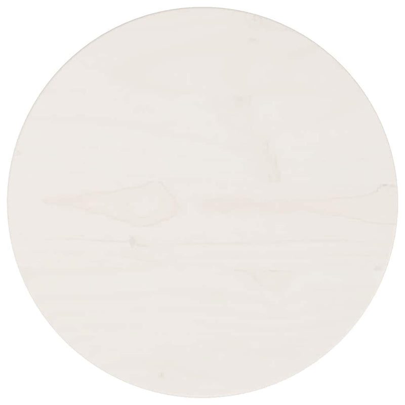 vidaXL fehér tömör fenyőfa asztallap Ø30 x 2,5 cm