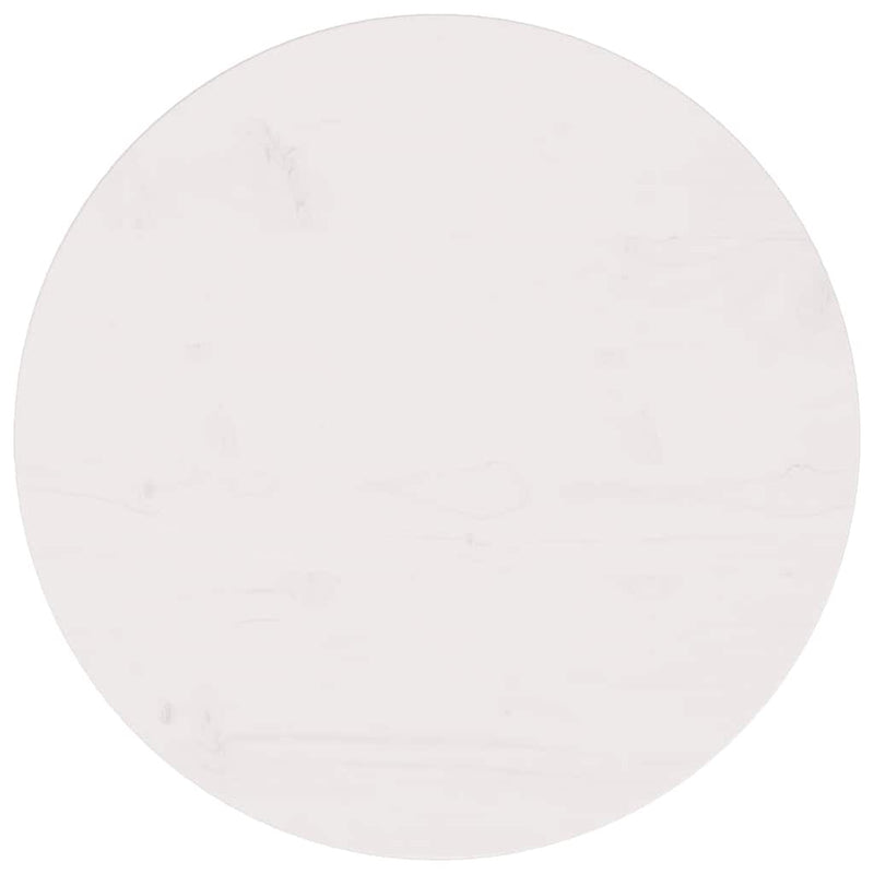 vidaXL fehér tömör fenyőfa asztallap Ø50 x 2,5 cm