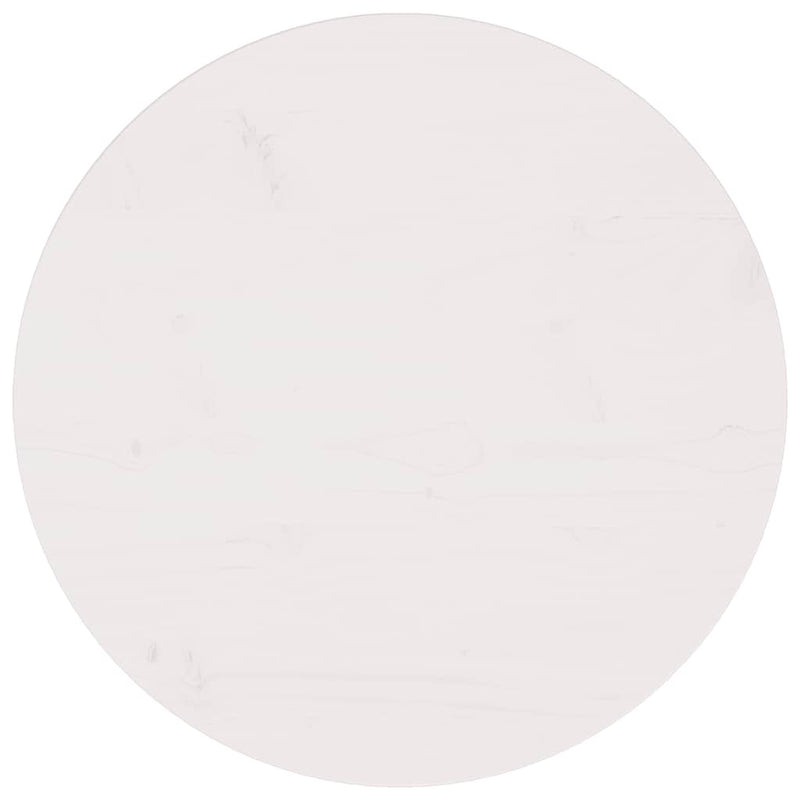 vidaXL fehér tömör fenyőfa asztallap Ø60 x 2,5 cm